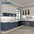 armoires de plans de cuisine en bois conceptions d'armoires de meubles bleus